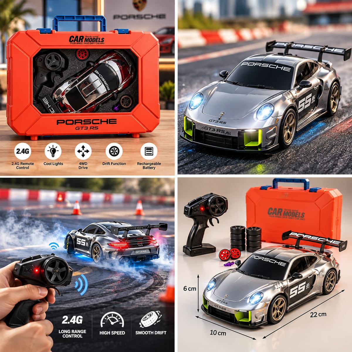 Porsche GT3 RS Remote Control Drift Car
